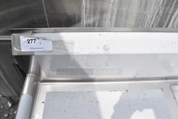 BRAND NEW SCRATCH AND DENT! Regency 600S3242424C Stainless Steel Commercial L Shaped 3 Bay Sink w/ Dual Drain Boards. Bays 24x24x14. Drain Boards 22x25. No Legs. - Image 6 of 7