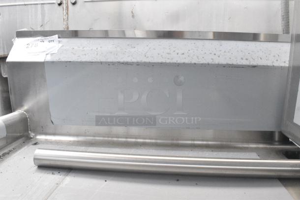 BRAND NEW SCRATCH AND DENT! Regency 600S3242424C Stainless Steel Commercial L Shaped 3 Bay Sink w/ Dual Drain Boards. Bays 24x24x14. Drain Boards 22x25. No Legs. - Image 6 of 7