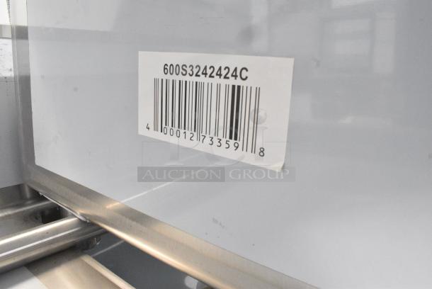 BRAND NEW SCRATCH AND DENT! Regency 600S3242424C Stainless Steel Commercial L Shaped 3 Bay Sink w/ Dual Drain Boards. Bays 24x24x14. Drain Boards 22x25. No Legs. - Image 7 of 7