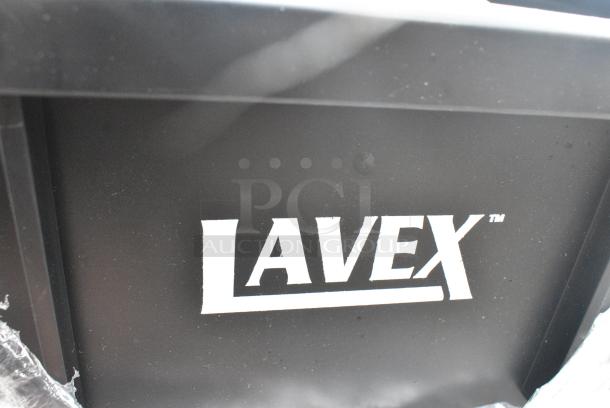 2 BRAND NEW SCRATCH AND DENT! Lavex Black Poly Slim Jim Trash Can. 2 Times Your Bid! - Image 4 of 5