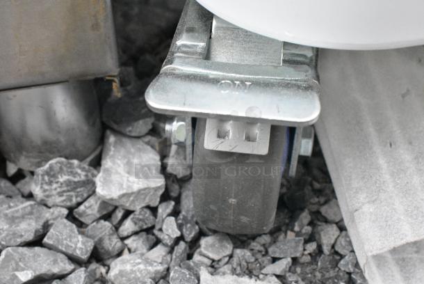 BRAND NEW SCRATCH AND DENT! Bakers Mark White Poly Ingredient Bin on Commercial Casters. - Image 5 of 5