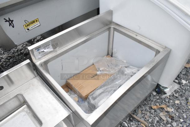 BRAND NEW SCRATCH AND DENT! Steelton 522UIB1824 18" x 24" Underbar Ice Bin with Bottle Holders - 77 lb. - Image 2 of 6