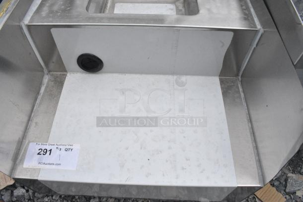 BRAND NEW SCRATCH AND DENT! Regency 600BSDS2318 18" x 23" Stainless Steel Blender Station with Dump Sink. No Legs. - Image 5 of 7