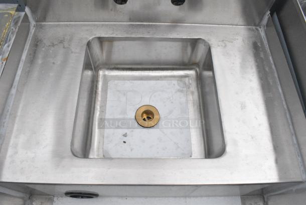 BRAND NEW SCRATCH AND DENT! Regency 600BSDS2318 18" x 23" Stainless Steel Blender Station with Dump Sink. No Legs. - Image 6 of 7