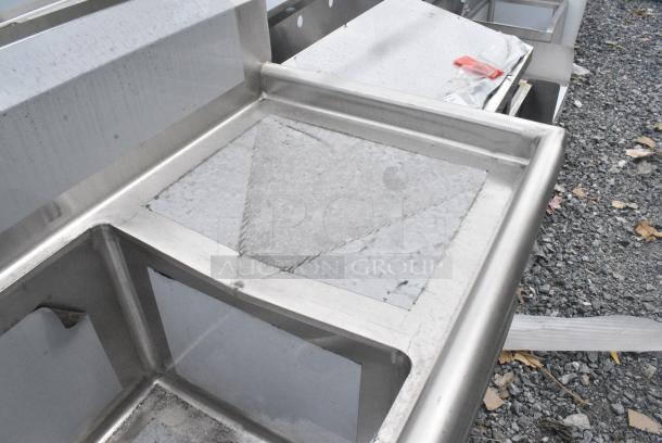 BRAND NEW SCRATCH AND DENT! Regency 600S41818218 Stainless Steel 4 Bay Sink w/ Dual Drain Boards. No Legs. - Image 9 of 11