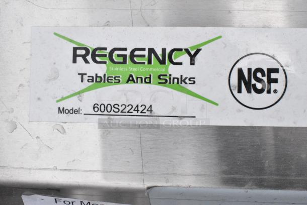 BRAND NEW SCRATCH AND DENT! Regency 600S22424 16 Gauge Stainless Steel Two Compartment Commercial Sink. - Image 7 of 7