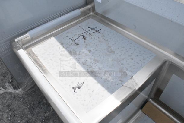 BRAND NEW SCRATCH AND DENT! Regency 600S31818224 Stainless Steel 3 Bay Sink w/ Dual Drain Boards. No Legs. - Image 4 of 7