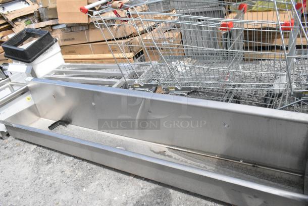 BRAND NEW SCRATCH AND DENT! Stainless Steel Wall Mount Sink Trough - Image 2 of 3