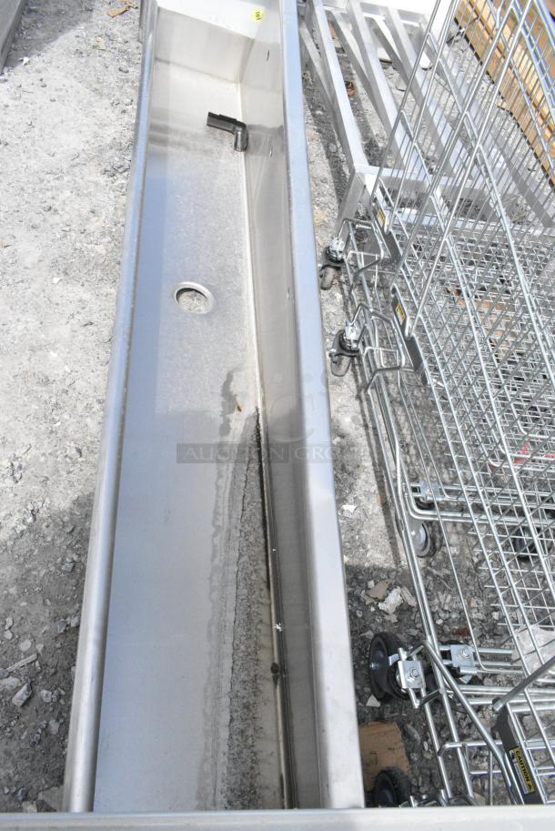 BRAND NEW SCRATCH AND DENT! Stainless Steel Wall Mount Sink Trough - Image 3 of 3