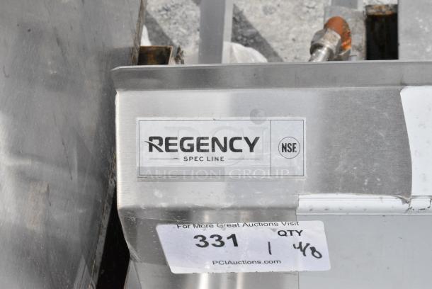 BRAND NEW SCRATCH AND DENT! Regency Stainless Steel 3 Bay Sink w/ Dual Drain Boards. - Image 10 of 10