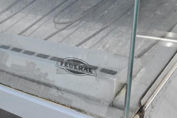 Federal Metal Commercial Floor Style Heated Display Case Merchandiser. - Image 3 of 5