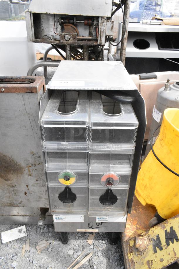 Metal Countertop Bin w/ 2 Poly Inserts - Image 1 of 4