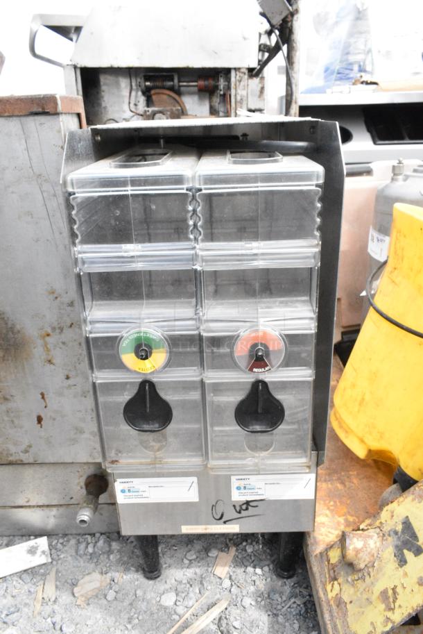 Metal Countertop Bin w/ 2 Poly Inserts - Image 2 of 4
