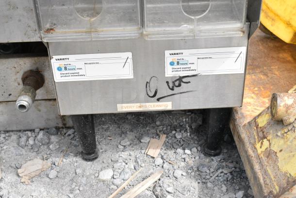 Metal Countertop Bin w/ 2 Poly Inserts - Image 3 of 4