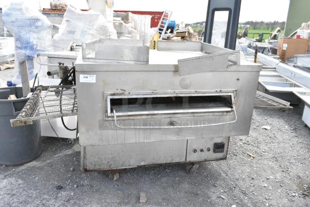 Middleby Marshall Stainless Steel Commercial Floor Style Conveyor Pizza Oven on Commercial Casters. - Image 1 of 6