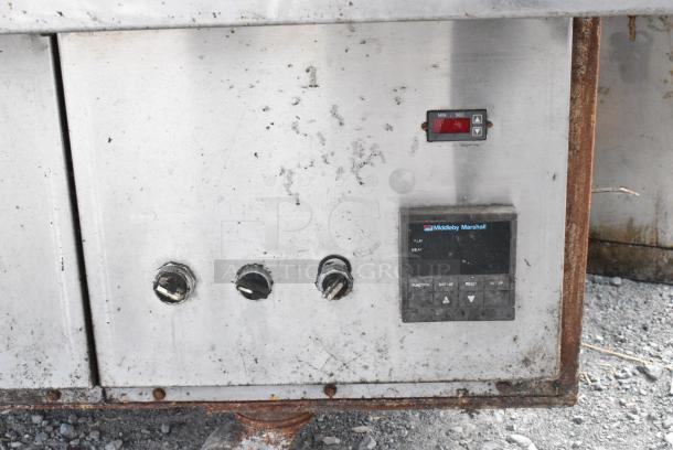 Middleby Marshall Stainless Steel Commercial Floor Style Conveyor Pizza Oven on Commercial Casters. - Image 5 of 6