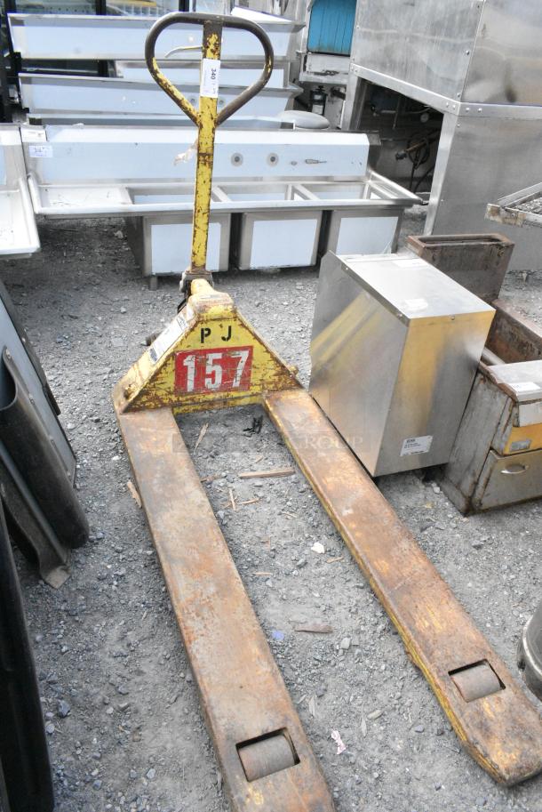Multiton M27 Yellow Metal 5,000 Pound Capacity Pallet Jack. - Image 1 of 6