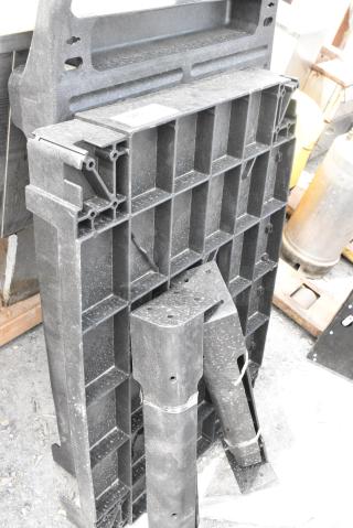 Black Poly 2 Tier Cart. May Be Missing Pieces