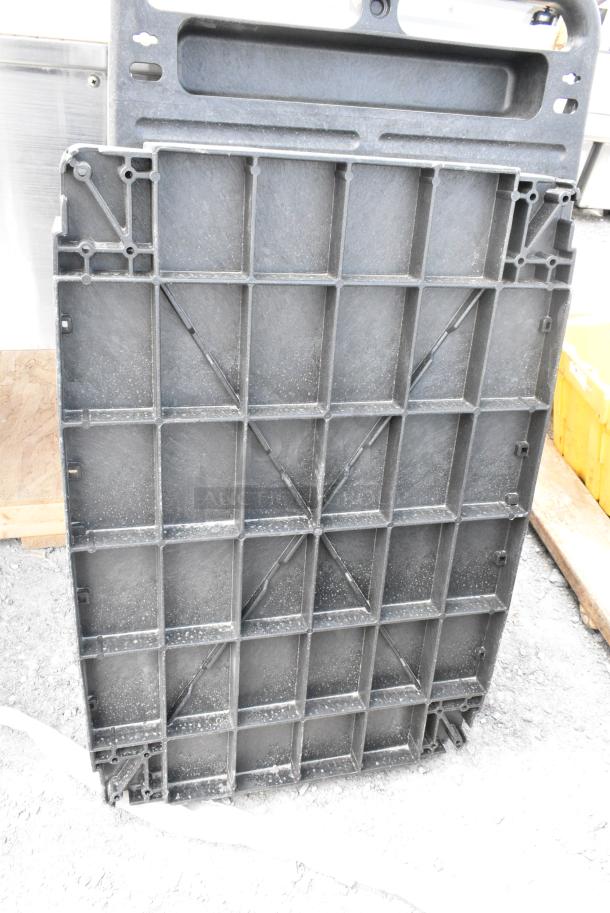 Black Poly 2 Tier Cart. May Be Missing Pieces - Image 3 of 6