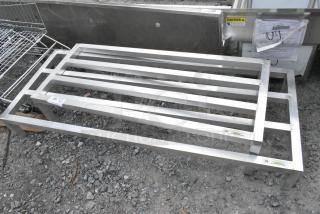 2 BRAND NEW SCRATCH AND DENT! Items Including Regency 600DUN24608 60" x 24" x 8" Aluminum Dunnage Rack - 1850 lb. Capacity and Regency 600DUN122048 48" x 20" x 12" Aluminum Dunnage Rack. 2 Times Your Bid!