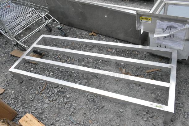 2 BRAND NEW SCRATCH AND DENT! Items Including Regency 600DUN24608 60" x 24" x 8" Aluminum Dunnage Rack - 1850 lb. Capacity and Regency 600DUN122048 48" x 20" x 12" Aluminum Dunnage Rack. 2 Times Your Bid! - Image 2 of 5