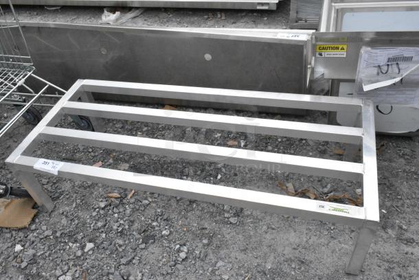 2 BRAND NEW SCRATCH AND DENT! Items Including Regency 600DUN24608 60" x 24" x 8" Aluminum Dunnage Rack - 1850 lb. Capacity and Regency 600DUN122048 48" x 20" x 12" Aluminum Dunnage Rack. 2 Times Your Bid! - Image 4 of 5