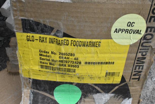 BRAND NEW SCRATCH AND DENT! Hatco GRAH-48 48" Glo-Ray High Wattage Infrared Food Warmer with Toggle Controls. 120 Volts, 1 Phase. - Image 3 of 3
