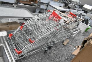 3 BRAND NEW SCRATCH AND DENT! Metal Shopping Cart. 3 Times Your Bid!