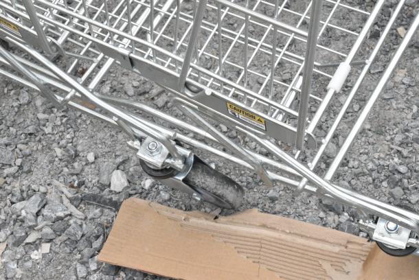 3 BRAND NEW SCRATCH AND DENT! Metal Shopping Cart. 3 Times Your Bid! - Image 3 of 4