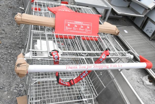 3 BRAND NEW SCRATCH AND DENT! Metal Shopping Cart. 3 Times Your Bid! - Image 4 of 4