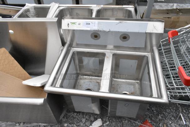 BRAND NEW SCRATCH AND DENT! Regency 600S21014 Stainless Steel 2 Bay Sink. No Legs. - Image 1 of 4