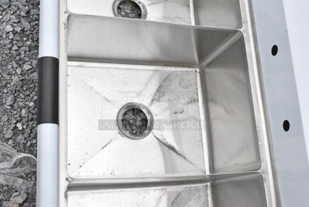 BRAND NEW SCRATCH AND DENT! Advance Tabco FE-3-1620 Three Compartment Stainless Steel Commercial Sink. No Legs. - Image 4 of 6