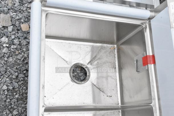 BRAND NEW SCRATCH AND DENT! Advance Tabco FE-3-1620 Three Compartment Stainless Steel Commercial Sink. No Legs. - Image 5 of 6