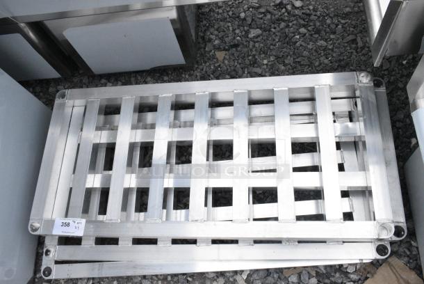 BRAND NEW SCRATCH AND DENT! Lot of 3 Metal Dunnage Style Shelves - Image 2 of 2