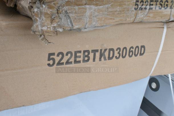 BRAND NEW SCRATCH AND DENT! Steelton 522EBTKD3060D 30" x 60" 16 Gauge Type 430 Stainless Steel Enclosed Base Sliding Door Table. May Be Missing Pieces. - Image 2 of 2