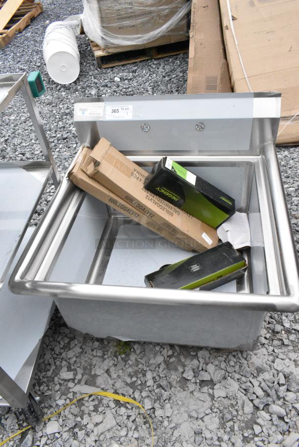 BRAND NEW SCRATCH AND DENT! Steelton 522CS12424 29 1/2" 18-Gauge Stainless Steel One Compartment Commercial Sink without Drainboard - 24" x 24" x 12" Bowl - Image 1 of 9