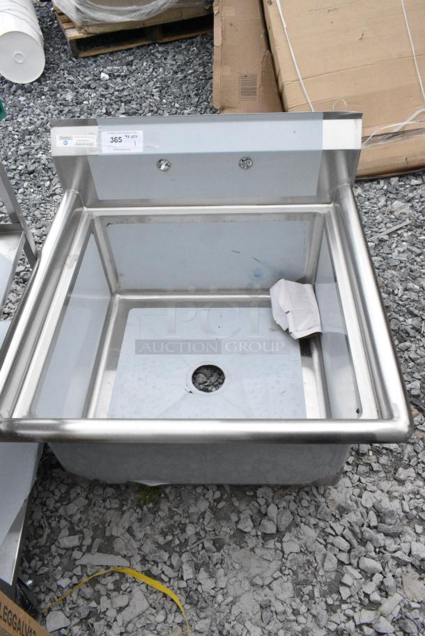 BRAND NEW SCRATCH AND DENT! Steelton 522CS12424 29 1/2" 18-Gauge Stainless Steel One Compartment Commercial Sink without Drainboard - 24" x 24" x 12" Bowl - Image 6 of 9