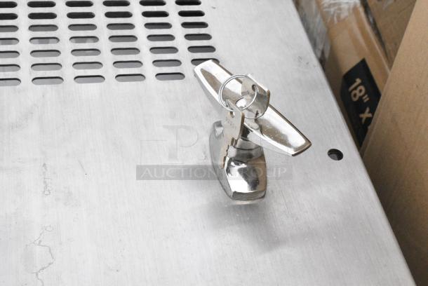 BRAND NEW SCRATCH AND DENT! Edlund Metal Locking Knife Rack / Storage - Image 3 of 4