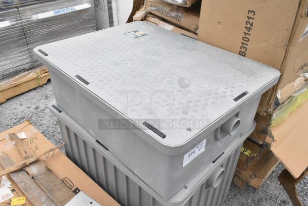 2 BRAND NEW SCRATCH AND DENT! Items Including Endura 3925A02LO Lo-Pro 50 lb. 25 GPM Low Profile Grease Trap with 2" Hub 4543925A02LO and Endura 3950A03 100 lb. 50 GPM Grease Trap with 3" Hub 4543950A03. 2 Times Your Bid! - Image 2 of 5