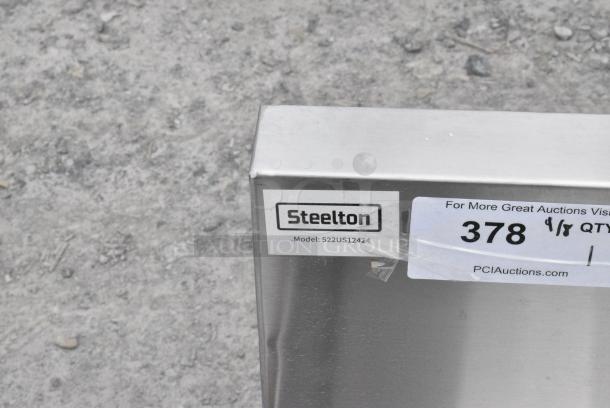 BRAND NEW SCRATCH AND DENT! Steelton 522US12424 24" x 24" x 14" Utility Sink for (1) 8" Center Faucet. No Legs. - Image 4 of 4
