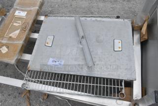 ALL ONE MONEY! Lot of Metal Panel and Wire Shelf.