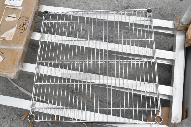 ALL ONE MONEY! Lot of Metal Panel and Wire Shelf. - Image 3 of 4