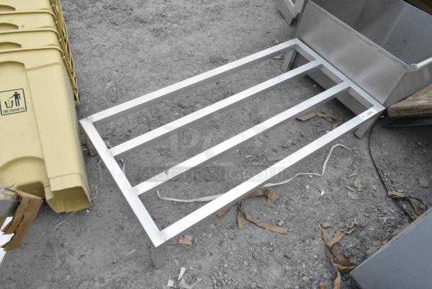 2 BRAND NEW SCRATCH AND DENT! Regency 600DUN24488 48" x 24" x 8" Aluminum Dunnage Rack - 1780 lb. Capacity. 2 Times Your Bid! - Image 2 of 4
