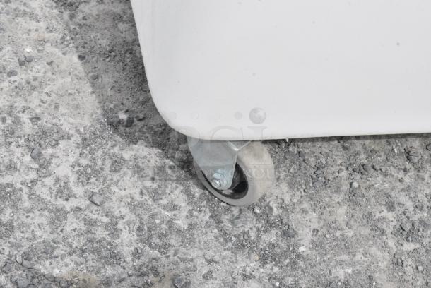 White Poly Ingredient Bin on Commercial Casters. - Image 4 of 5