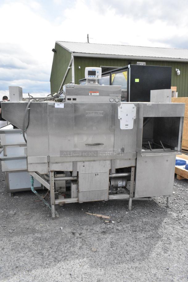 Hobart CCS76A Stainless Steel Commercial Floor Style Conveyor Dishwasher. 480 Volts, 3 Phase - Image 1 of 11
