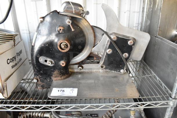 Metal Commercial Countertop Meat Slicer w/ Blade Sharpener. 115 Volts, 1 Phase. Tested and Does Not Power On - Image 2 of 5
