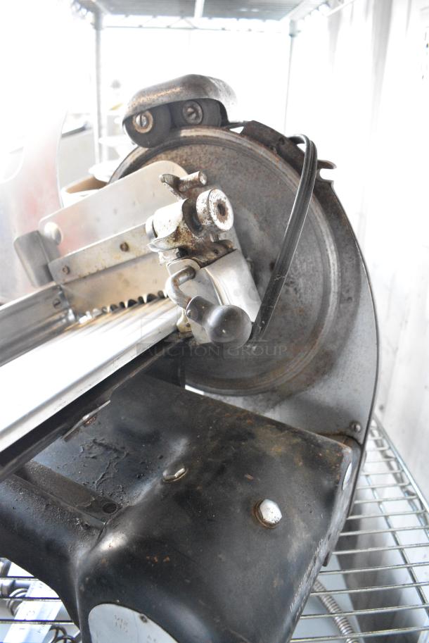 Metal Commercial Countertop Meat Slicer w/ Blade Sharpener. 115 Volts, 1 Phase. Tested and Does Not Power On - Image 4 of 5