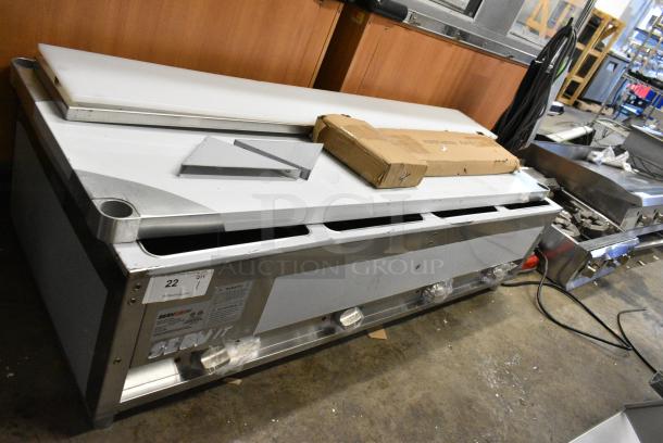 BRAND NEW SCRATCH AND DENT! 2024 ServIt 423EST4WS500 Stainless Steel Four Pan Sealed Well Electric Steam Table with Adjustable Undershelf. 120 Volts, 1 Phase. Cannot Test Due To Plug Style - Image 1 of 20
