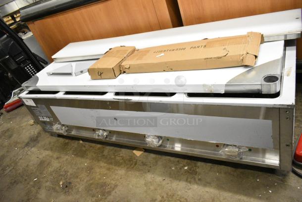 BRAND NEW SCRATCH AND DENT! 2024 ServIt 423EST4WS500 Stainless Steel Four Pan Sealed Well Electric Steam Table with Adjustable Undershelf. 120 Volts, 1 Phase. Cannot Test Due To Plug Style - Image 9 of 20