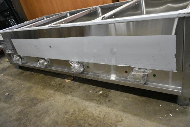 BRAND NEW SCRATCH AND DENT! 2024 ServIt 423EST4WS500 Stainless Steel Four Pan Sealed Well Electric Steam Table with Adjustable Undershelf. 120 Volts, 1 Phase. Cannot Test Due To Plug Style - Image 14 of 20